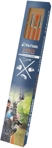 Fin Finder Raider Pro Bowfishing Arrow With slide™ 3 Pack Orange W/ Riptide Point Model: