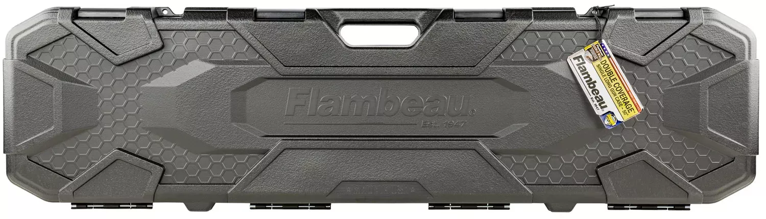 Flambeau 5013SN Double Coverage Single Gun Case Black Polymer 50″ Scoped Rifle OR Shotgun