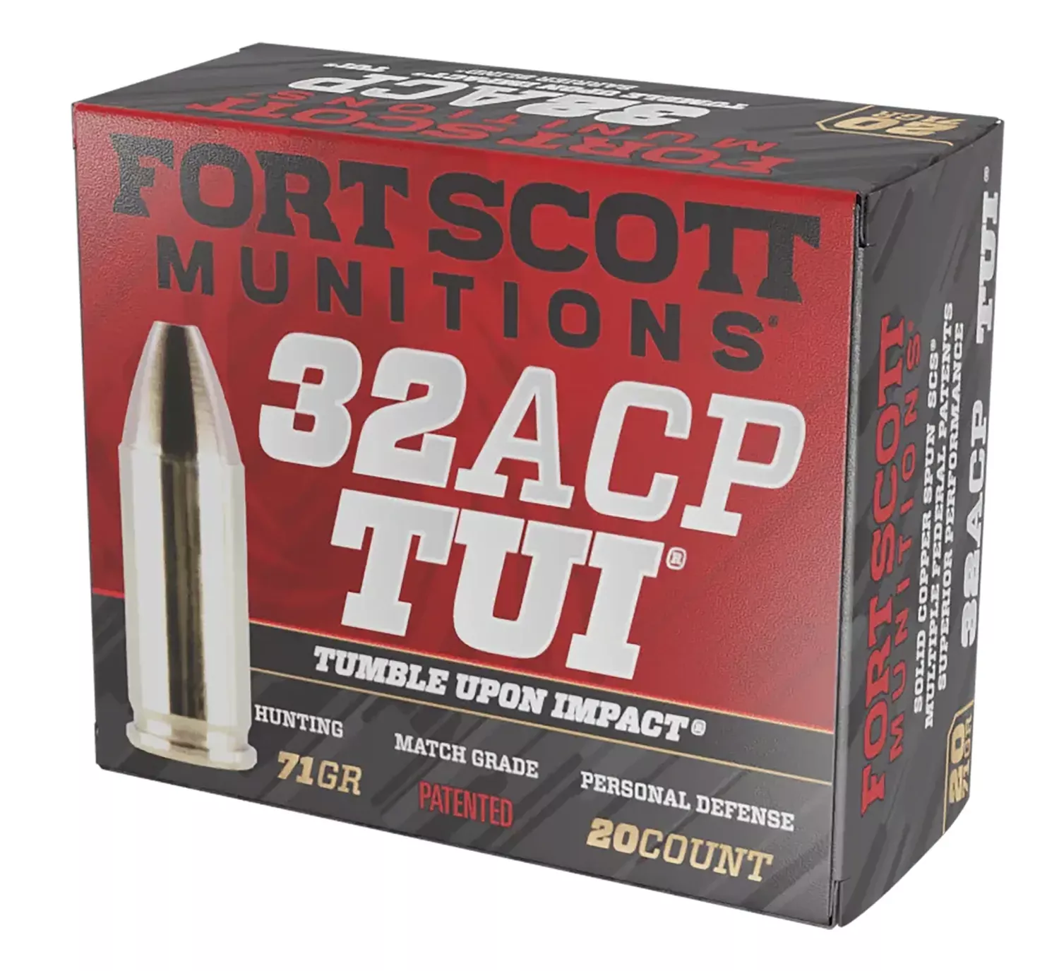 Fort Scott Munitions .32 Auto (ACP) 71 GR, 20-Round Box