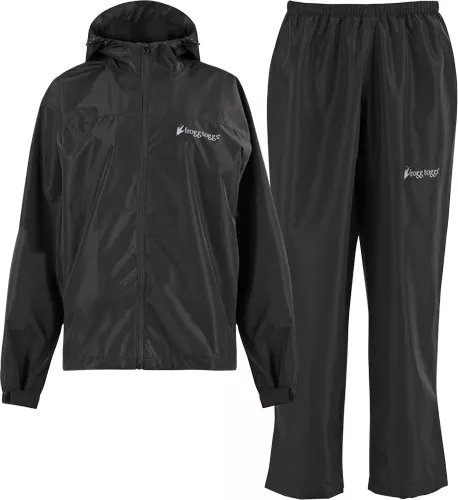 FROGG TOGGS WOMEN’S VAPOR RAIN – SUIT BLACK LG/XL