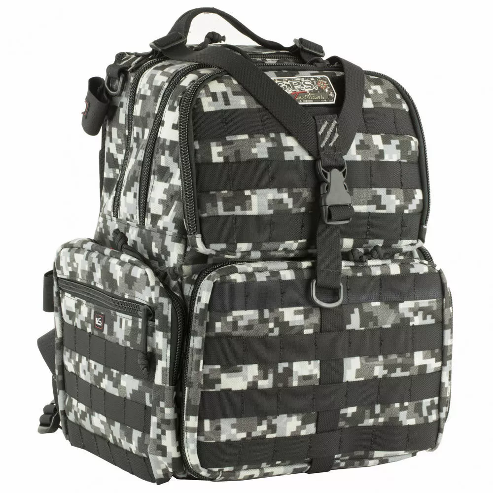 G-Outdoors GPS Tactical Range Backpack w /3 Internal Pistol Cases