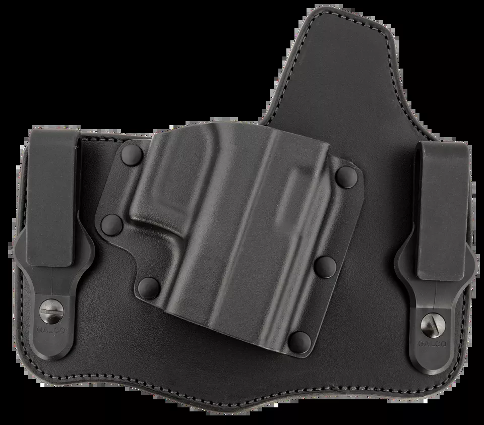 Galco KT800RB KingTuk Deluxe IWB Holster for Glock 43, Right Hand, Black Kydex/Leather, UniClip