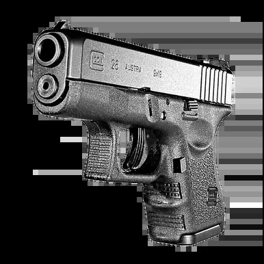 Glock 26 Gen 3 | Handgun | Night Sights | 3.5” Barrel | 9mm | 10 Rounds | Black | PN2650701