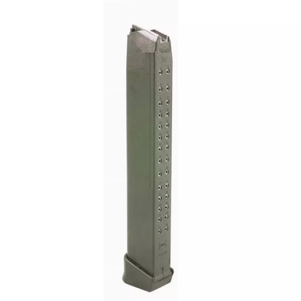 Glock Gen5 Factory Handgun Magazine for G17 G17L G19 G19X G26 G34 OD Green 9mm Luger 33/rd Pkg