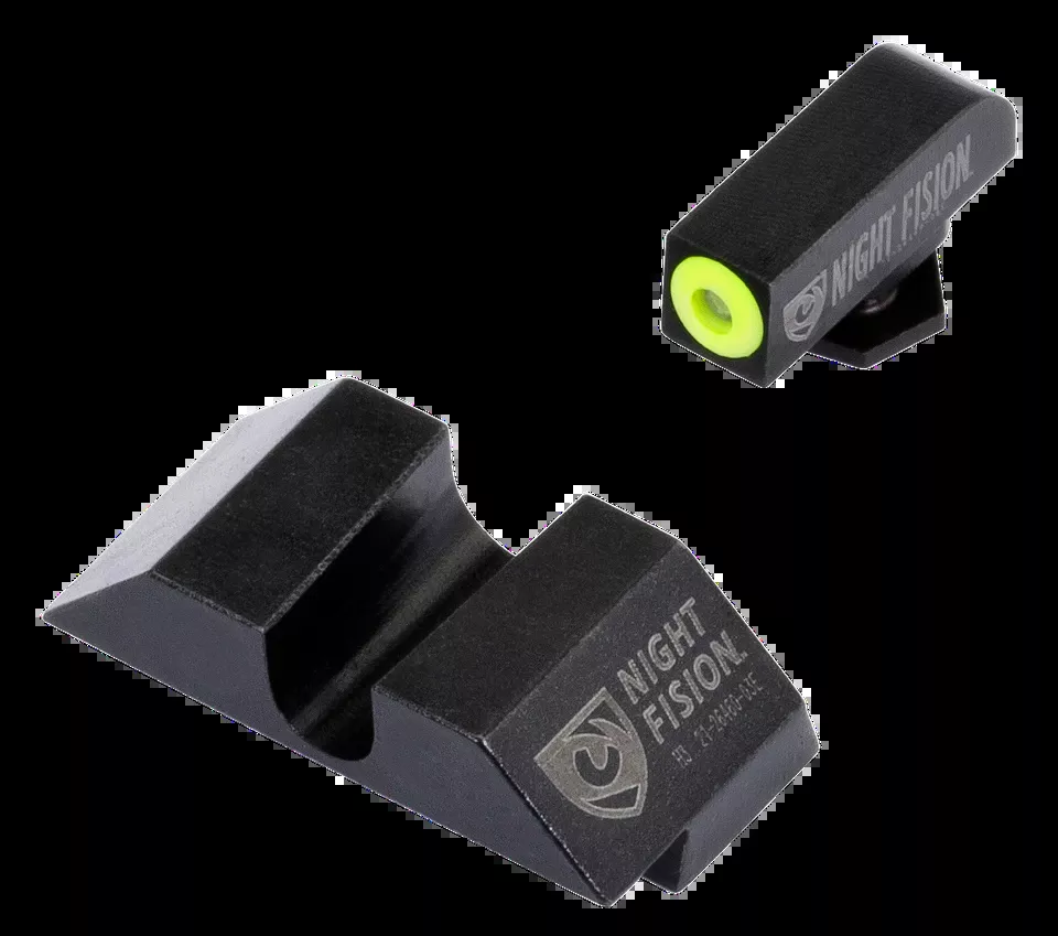 Glock Tritium Night Sights: Green Front, Black Rear for Models 17/17L/19/22