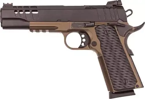 Great Lakes Firearms 1911 Hga 45 ACP 5 In Bbl Rmsc Optic Cut Ported Slide Bronze/SS