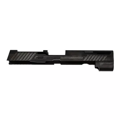 Grey Ghost Precision Stripped P320 Slide | Slides | Full Size | Compatible With Leupold DeltaPoint Pro, Trijicon RMR, Or Sig Romeo1 | Black | GGP320-F-BLK-1