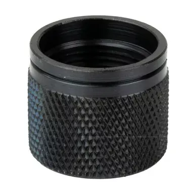 GrovTec GTHM247 | Thread Protector | Black Oxide Finish | Black | 5/8X24″ Threaded | .750″ Diameter | Fits AR10 | 300 Black Out Barrels | GTHM247