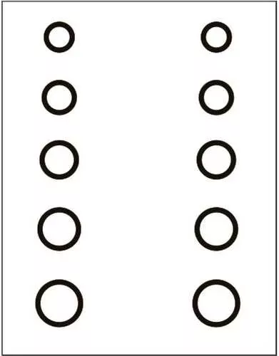 Gunstar Mini Circles Target Reticle Set Black Model: 1402710