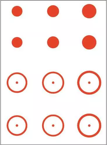 Gunstar Pro Series Mongo Reticle Set Orange