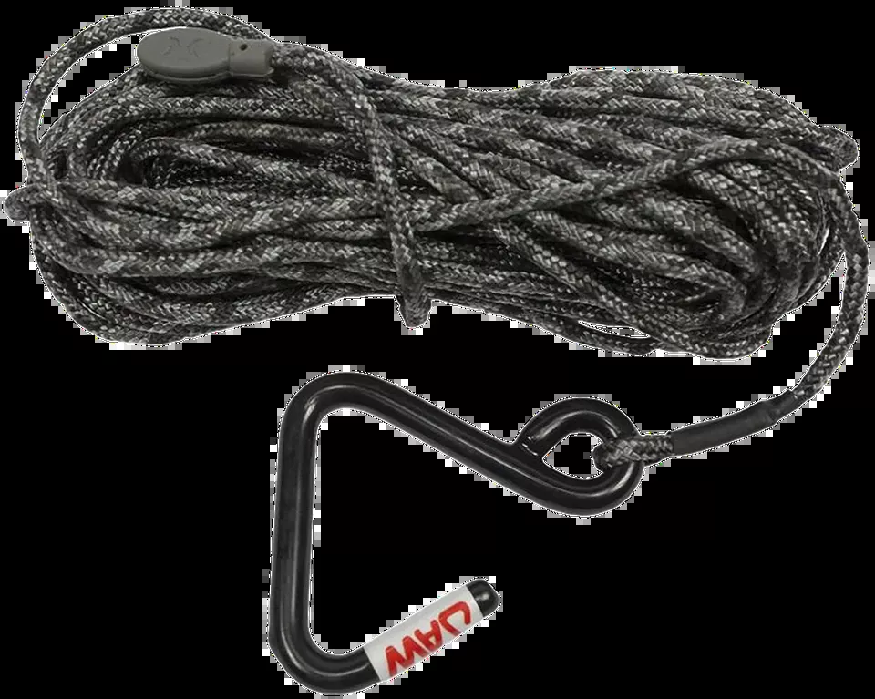 Hawk HWK-HA3032 Jaw Hook Hoist Rope, Black, 35 ft Length