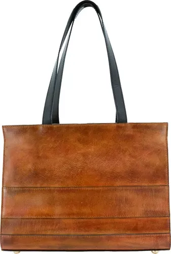 Hephaestus Apollo Con: Carry Structured Handbag in BrownCameleon