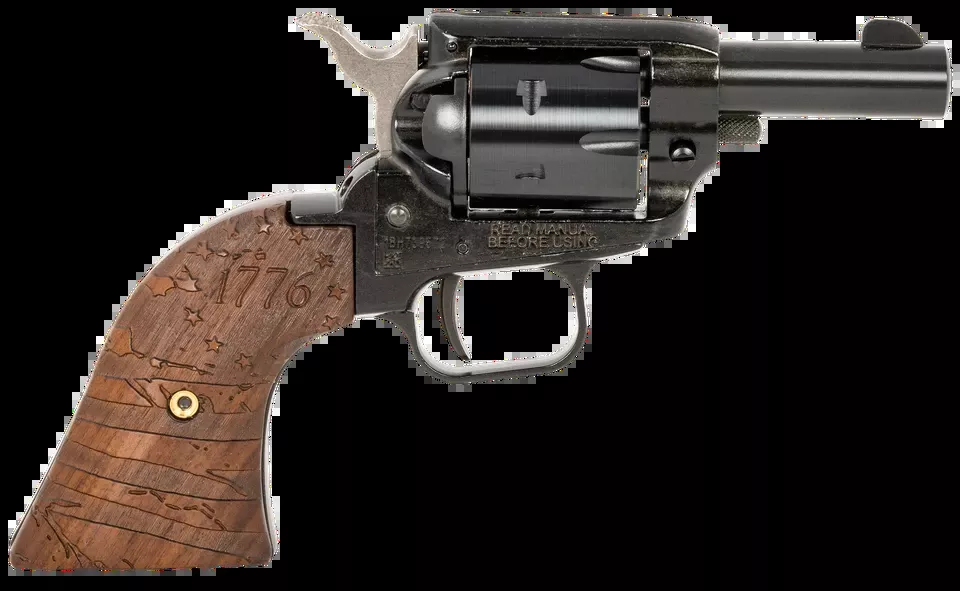 Heritage Barkeep .22 LR Revolver with 1776 Flag Grip and Black Oxide Finish