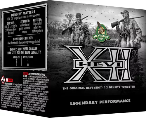 HEVI-SHOT XII-12 DENSITY 28GA – 3″ 1OZ #6 25RD 10BX/CS