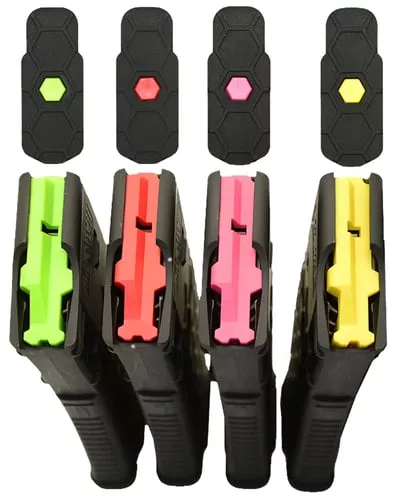 Hexmag HXID4ARRED HexIDmade of Polymer with Red Finish for Hexmag AR-15 Magazines 4 Per Pack