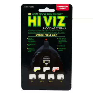 Hi-Viz Spark III Front Sight | Fits Removable Front Bead | 3 : Red | White | and Green | SK2011