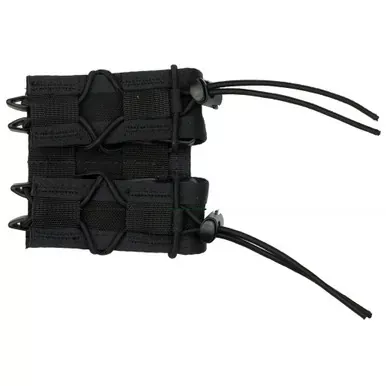 High Speed Gear Pistol TACO | Double Magazine Pouch | Molle | Fits Most Pistol Magazines | Hybrid Kydex and Nylon | Black | 11PT02BK