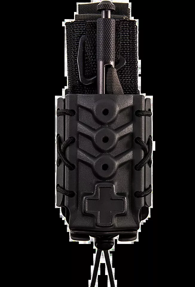 High Speed Gear Tourniquet TACO - Black Kydex, 2" Belt Clip/MOLLE U-Mount, Universal Compatibility