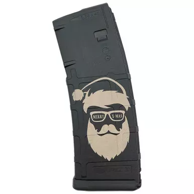 Hipster Santa Engraved Magazine | PMAG GEN M2 | 30 Round or 10/30RD | 223/556NATO