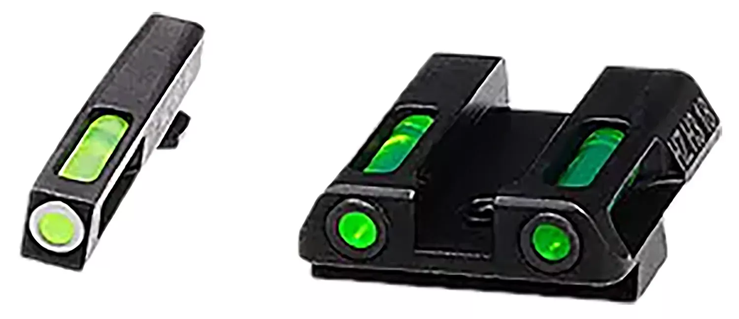 HiViz GLN421 LiteWave H3 Green Tritium/Fiber Optic Tritium Front Orange Fits Glock 42/43/43X/48