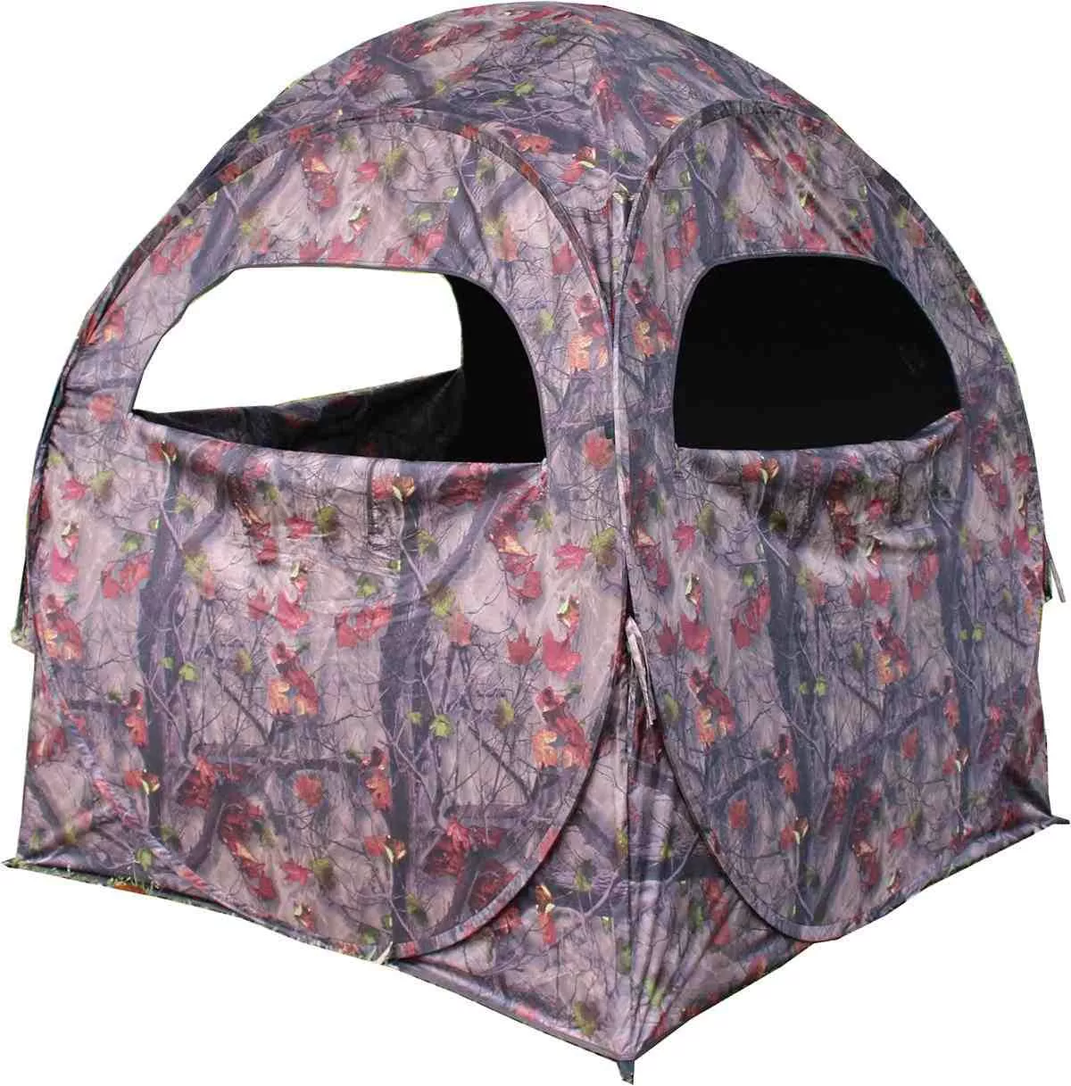 HME 2-Person Spring Steel 75 Pop-Up Ground Blind 58x58x57″ – JM Camo