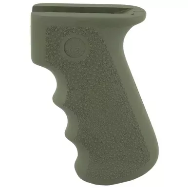 Hogue Overmolded Rifle Grip | Fits AK-47/AK-74 | Finger Grooves | Rubber | OD Green | 74001