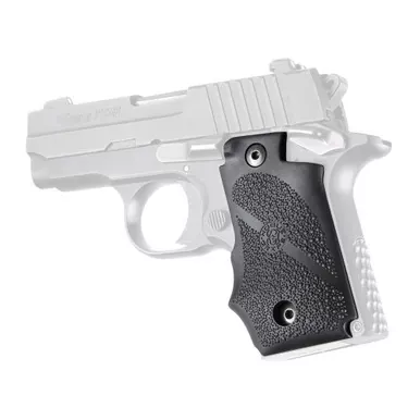 Hogue Rubber Grip | Sig Sauer P238 | Finger Grooves | Black | 38000