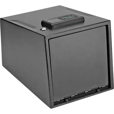 Hornady 2 Gun Keypad Vault | Programmable | Backup Barrel Key Lock | Removeable Shelf | Interior Light | Foam Interior | Requires Four AAA Batteries (Not Included) | Black Finish | 95430