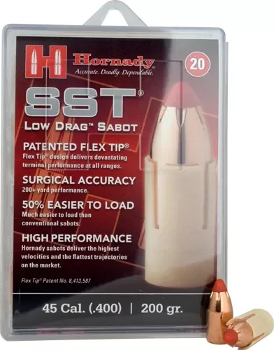 Hornady .45 Caliber Saboted Bullet .400 200GR SST 20CT 10BX/CS