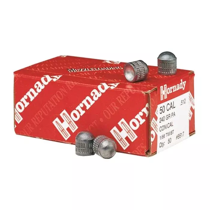 HORNADY – 50 Caliber (0.512″ ) 240gr PA Conical Muzzleloading 50/Box Quantity Discount PriceAdd To Favorite