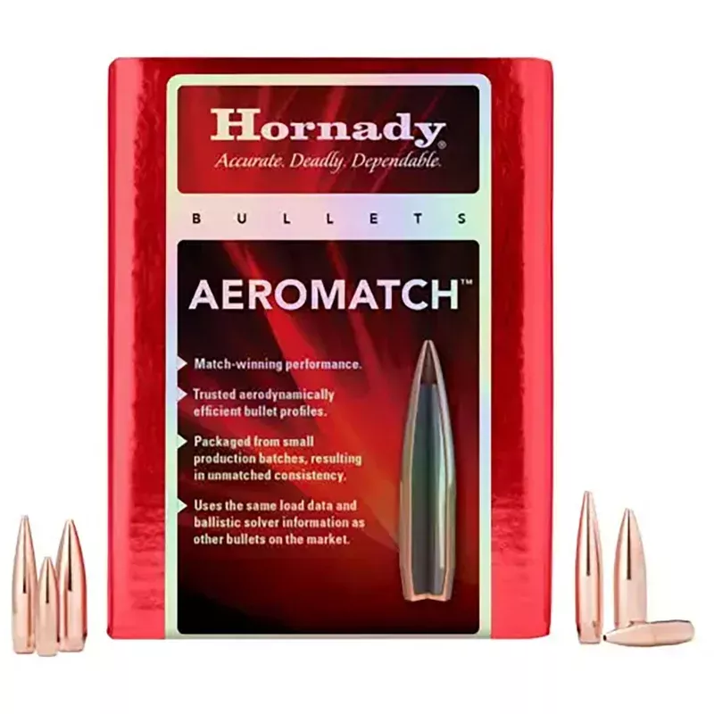 HORNADY – AEROMATCH 22 Caliber (0.224″) 69gr Hollow Point BT 100/Box Quantity Discount PriceAdd To Favorite