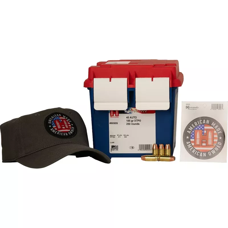 HORNADY – American Gunner 45 ACP 185gr XTP 250/Ammo Can Quantity Discount PriceAdd To Favorite