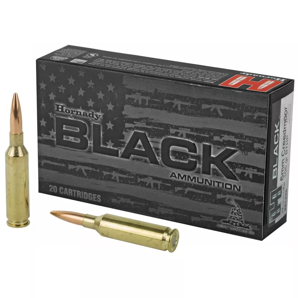 Hornady Black 6mm Creedmoor 105gr BTHP 20 Rounds/200 Rounds