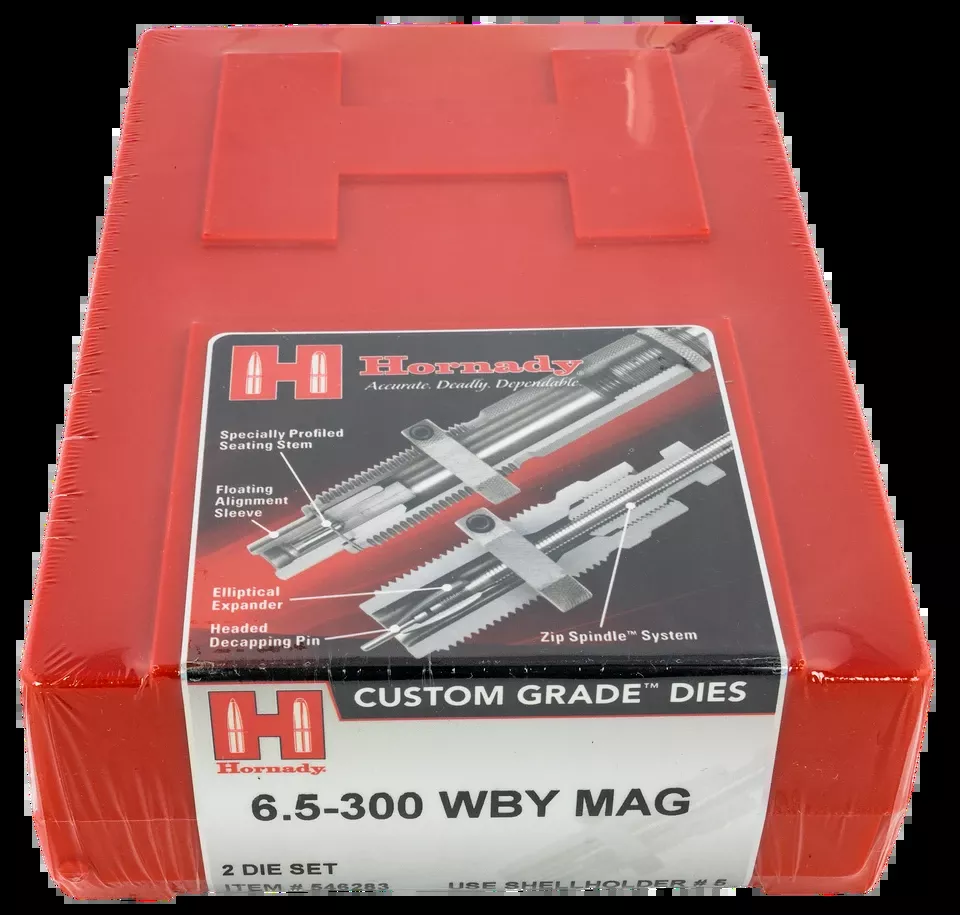 Hornady Custom Grade 2-Die Set for 6.5-300 Weatherby Magnum