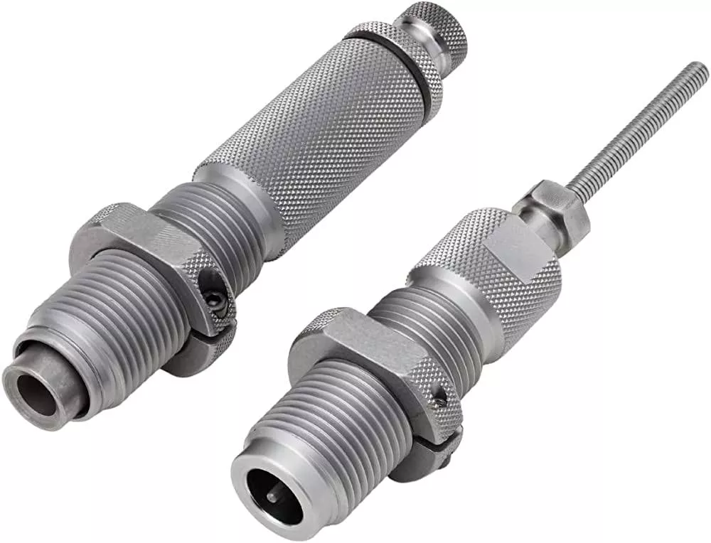 Hornady Custom Grade New Dimension Series III Rifle 2-Die Set SPC 6mm GT .243″
