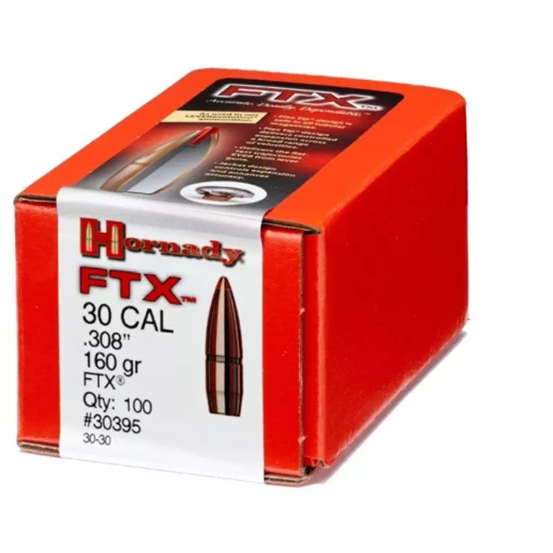 HORNADY – FTX 30 Caliber (0.308″) 30-30 Winchester 160gr PTBT 100/Box Quantity Discount PriceAdd To Favorite
