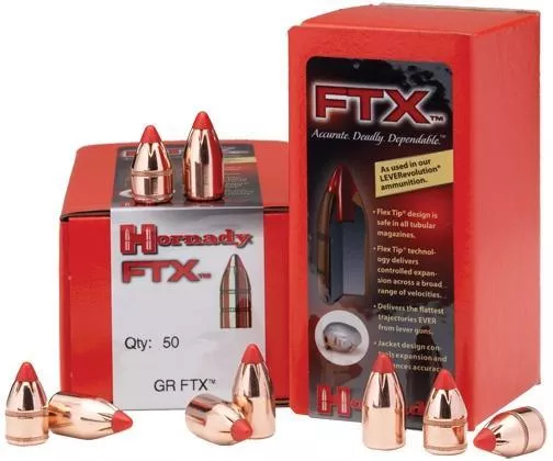 Hornady FTX Handgun Bullets .45 cal .45 Colt .452″ 225 gr FTX 100/ct