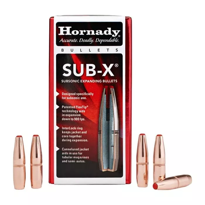 HORNADY – SUB-X .30 Cal. (0.308″) 175gr Polymer Tip 100/Box Quantity Discount PriceAdd To Favorite