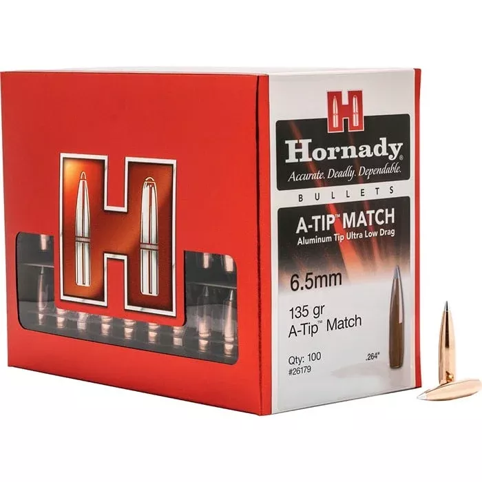 HORNADY – A-Tip Match 6.5mm Cal. (0.264″)153gr Aluminum Tip-BT 100/Box Quantity Discount PriceAdd To Favorite