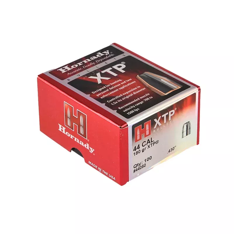 HORNADY – XTP 44 Caliber (0.430″) 240gr Jacketed Hollow Point 100/Box Quantity Discount PriceAdd To Favorite