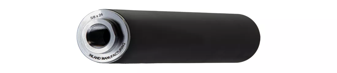 INLAND I-CAN II 7.5″ Stainless Steel Black Ceramic 9mm Suppressor, 1/2×28 direct thread base