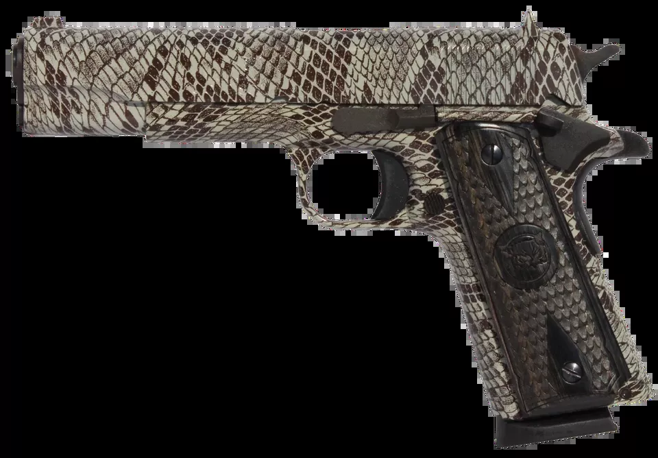 Iver Johnson 1911A1 Copperhead .45 ACP Pistol with Snakeskin Design