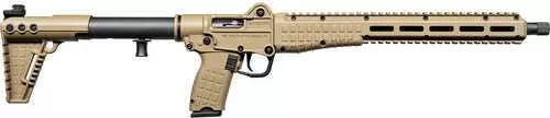 Kel-Tec SUB2000 Gen3 10mm Auto 15+1 16.15" Black Threaded Barrel, Tan Picatinny Rail Receiver, M-LOK Handguard, Rotating Forend, 3 Position Adj Tan Polymer Stock, Glock 20 Grip