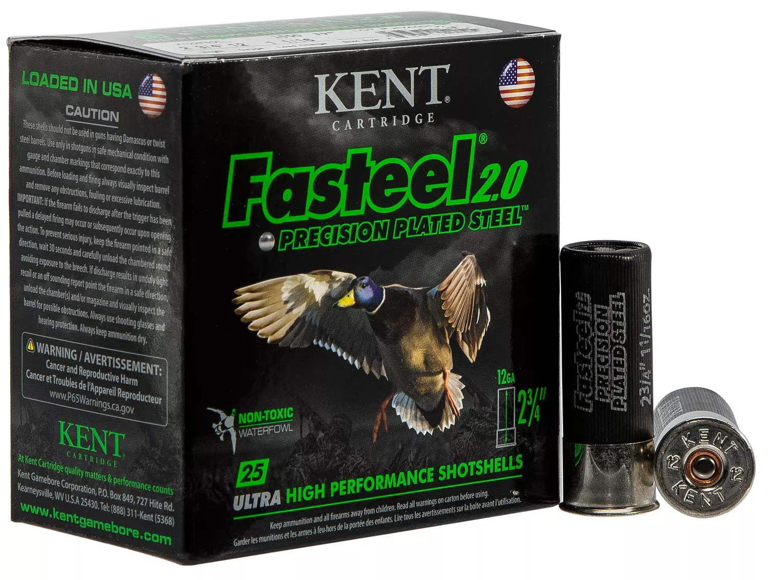 Kent Cartridge K122FS304 Fasteel 2.012 Gauge 2.75″ 1 1/16 oz 4 Shot 25 Per Box/ 10 Case
