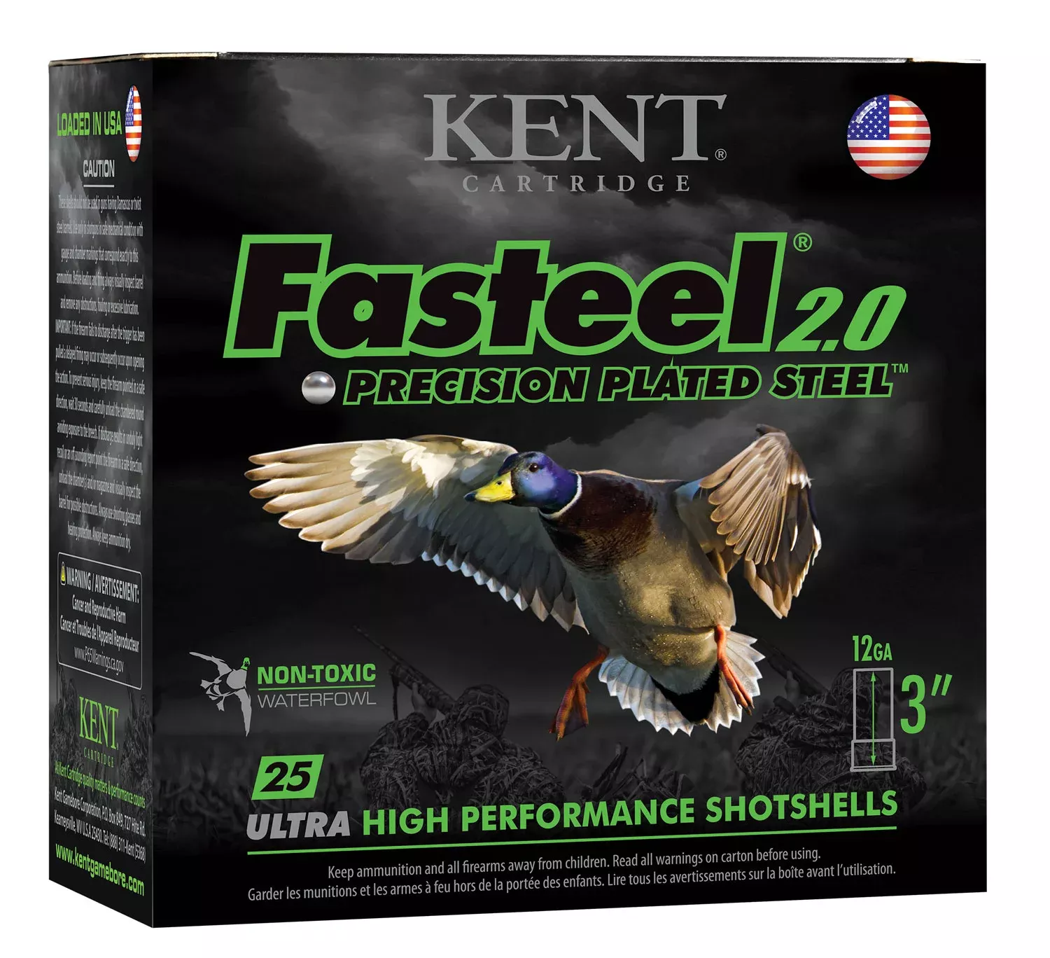 Kent Cartridge K123FS326 Fasteel 2.012 Gauge 3″ 1 1/8 oz 6 Shot 25 Per Box/ 10 Case