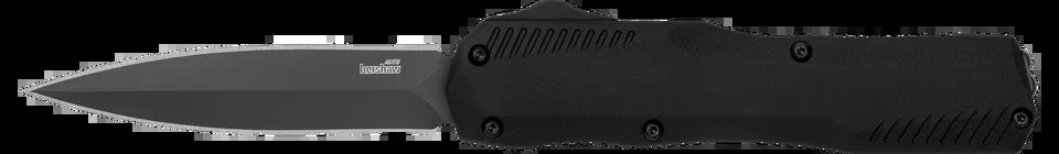 Kershaw 9000DE Livewire Automatic OTF Knife with 3.45" Spear Point MagnaCut Blade and Black Aluminum Handle