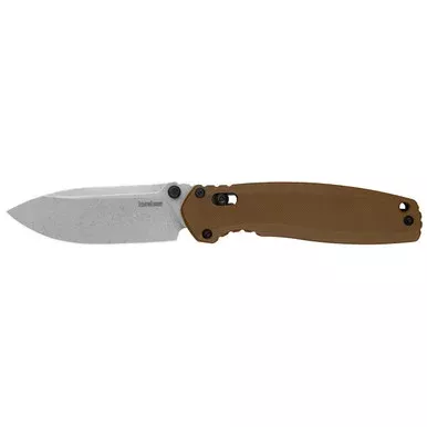 Kershaw Broadside Fixed Blade Knife 3.5″ Spear Point Tan
