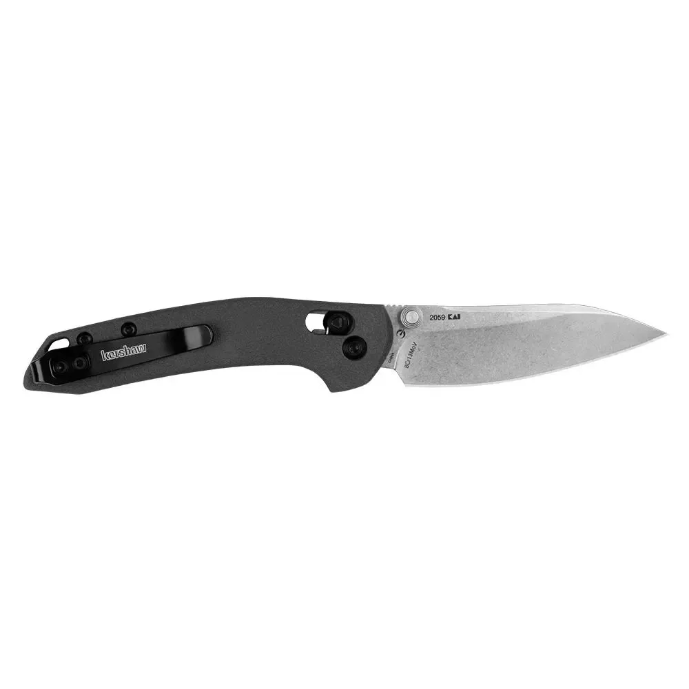 Kershaw Duster Folding Knife 2-9/10″ Modified Sheepsfoot Blade Grey