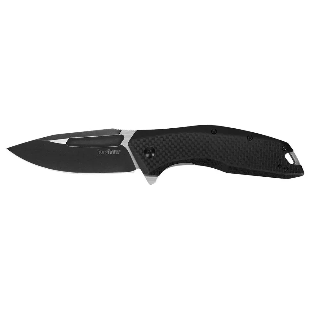 Kershaw Flourish Folding Knife 3-1/2″ Drop Point Blade Black