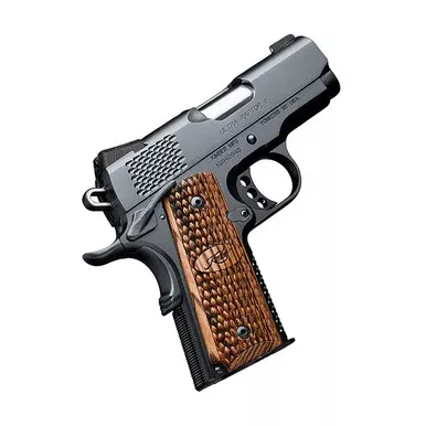 Kimber Ultra Raptor II 45 ACP Pistol 3″ Barrel 7+1 Round Matte Black Slide Black Grip Matte Black Frame